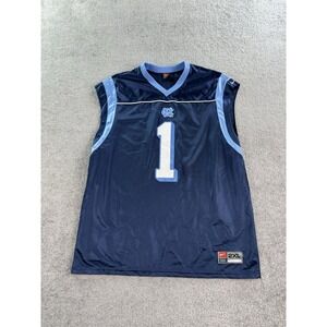 North Carolina Tar Heels Jersey Mens XXL Blue Mesh Nike Team Sport Basketball
